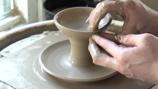 It is really convenient to make pottery and place afternoon tea desserts, process eight.