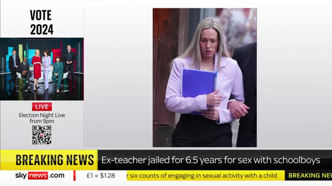 Ex-teacher who had sex with two schoolboys is jailed Sky News