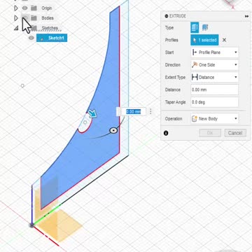 Fusion360: Extrude Offset
