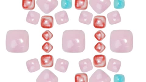 Pink opal spiny oyster Larimar Color orange pink blue Shape squar Size 6mm 6mm Handmade