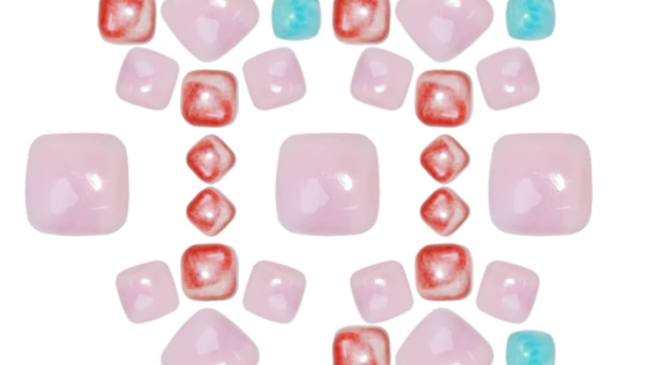 Pink opal spiny oyster Larimar Color orange pink blue Shape squar Size 6mm 6mm Handmade