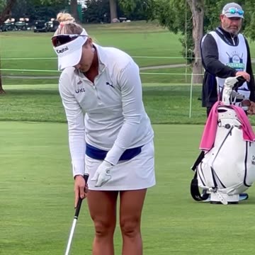 Good shot by Lexi Thompson #golf #golfer #professional #athlete #green #fairway #shot #swing #hit