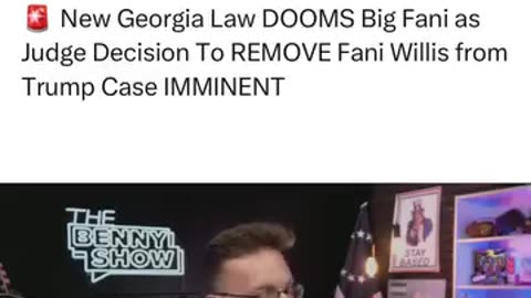 New Georgia Law DOOMS Big Fani as Judge Decision To REMOVE Fani Willis from Trump Case IMMINENT