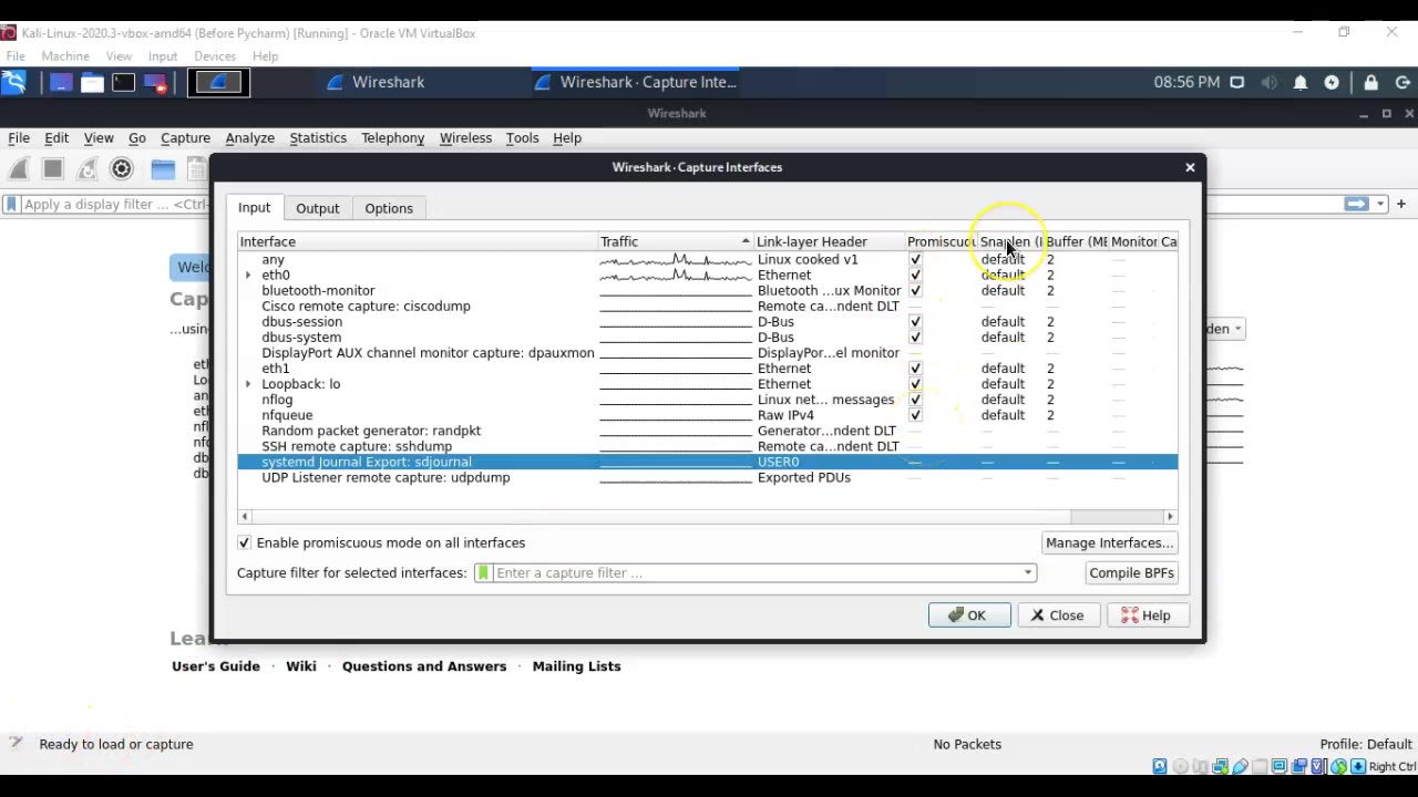 Wireshark Capture Options