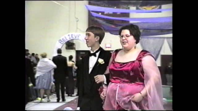 2000-01 WPHS Vids 088 Prom 054 Grand March Couple 27 by Glenn Strader