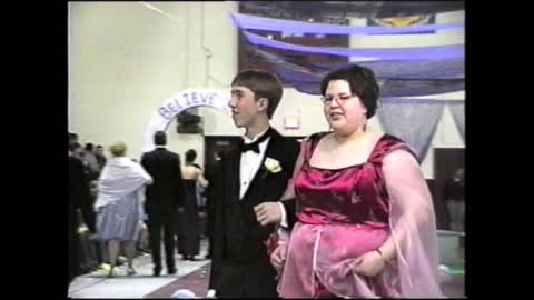 2000-01 WPHS Vids 088 Prom 054 Grand March Couple 27 by Glenn Strader