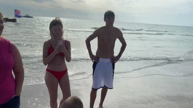 Liberal Lunatics Lose Their Minds on Siesta Key Beach, FL