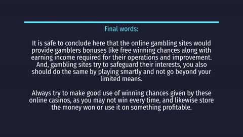 How the bonus system work at online gambling sites: Lets find out