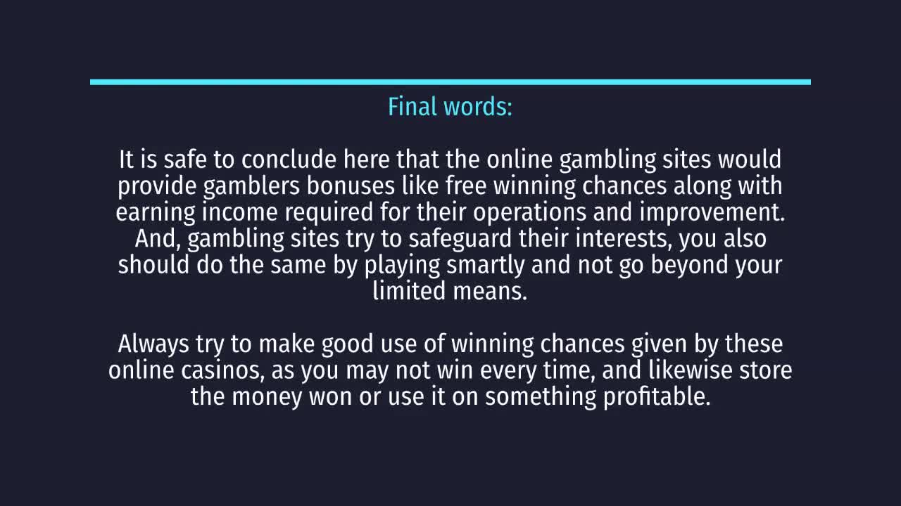 How the bonus system work at online gambling sites: Lets find out