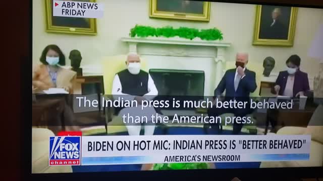 Biden Tells PM India's Modi Not To Answer Questions Hot Mic/Video