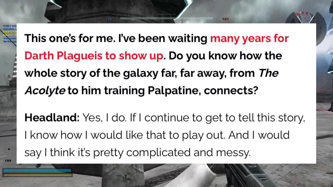 Leslye Headland Has Plans For Darth Plagueis In The Acolyte Season 2 NOOOOOOOO plz stop this