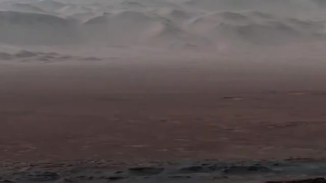 Panoramic view from the surface of Mars captured by Curiosity rover