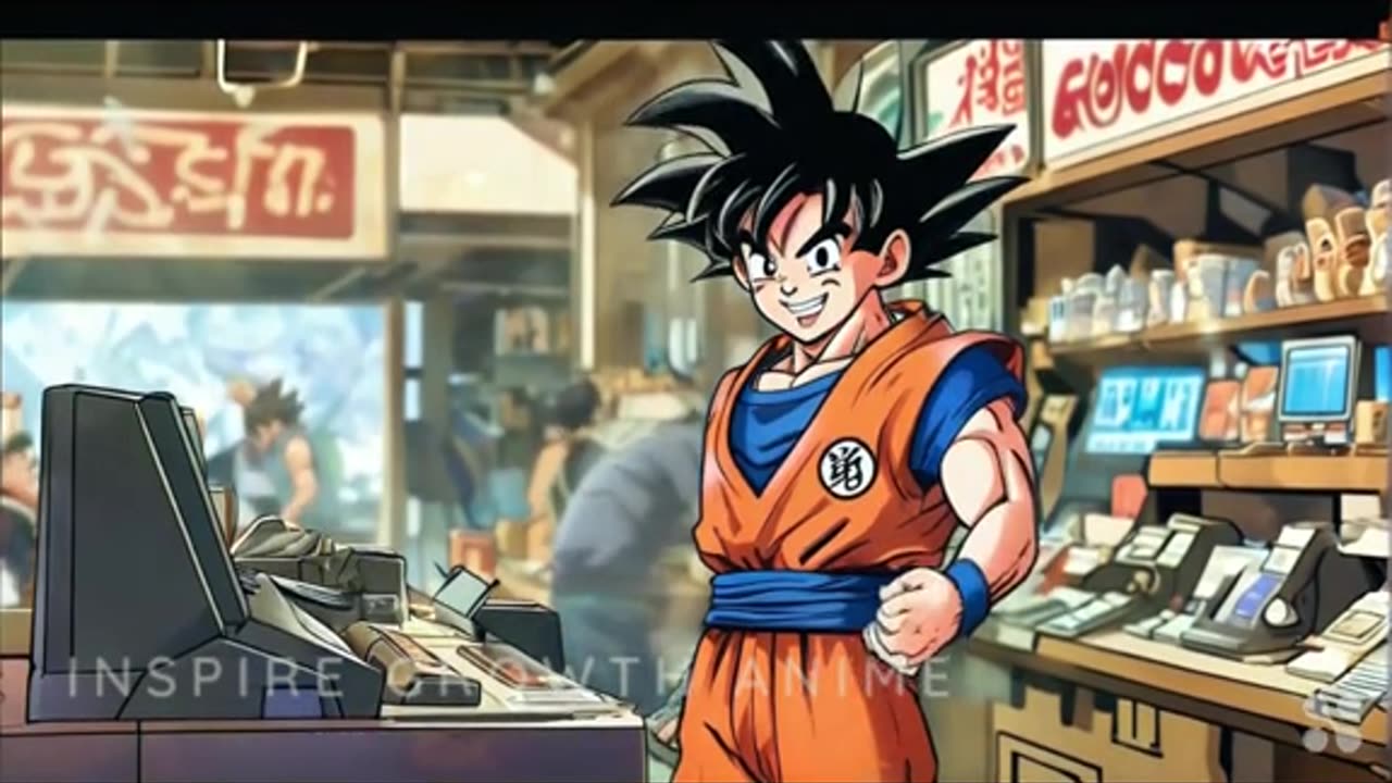 Goku escaping the 9-5 job