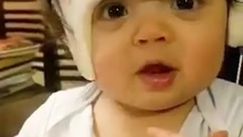 Watch funny cute baby video must in 50sec