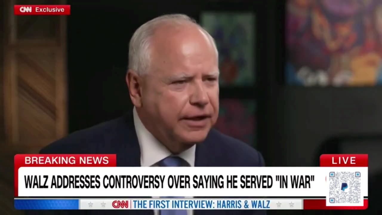 TIM WALZ BLAMES STOLEN VALOR ON SCHOOL SHOOTINGS
