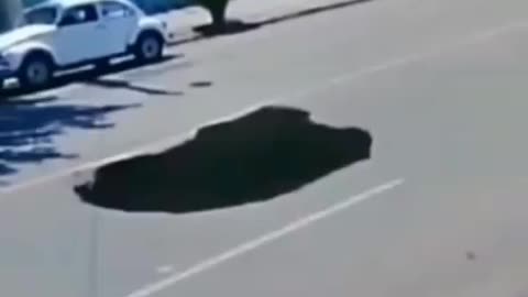 LIVE LEAK~FAILED ASPHALT DUE TO HEAT