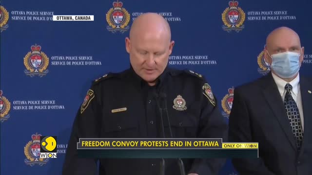 Freedom convoy protests ends, police reclaim Canadian capital Ottawa | World English News | WION