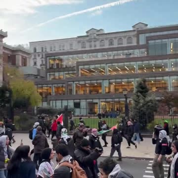 🇵🇸 Columbia University ... No More Money for Israel's Crimes Huge Protest.mp4
