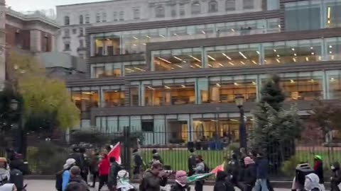 🇵🇸 Columbia University ... No More Money for Israel's Crimes Huge Protest.mp4