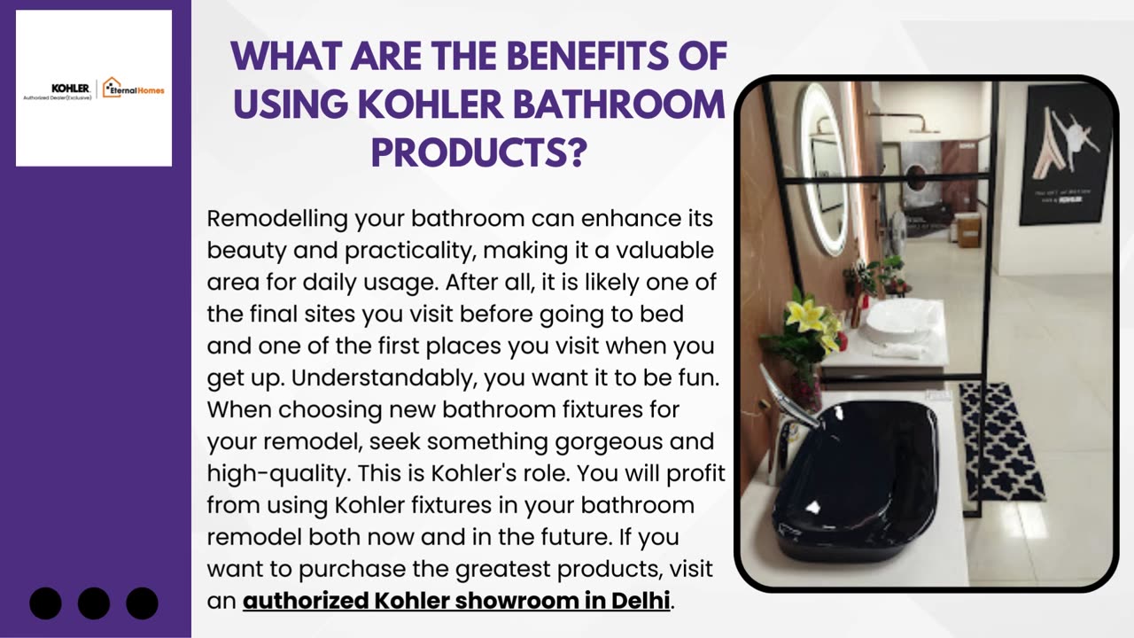 What are the Benefits of Using Kohler Bathroom Products?