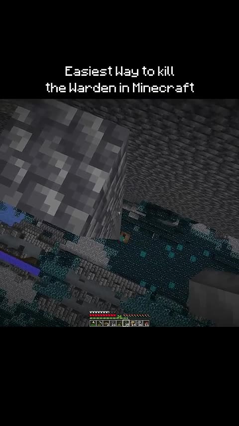 Easiest Way to kill the warden in minecraft #minecraft