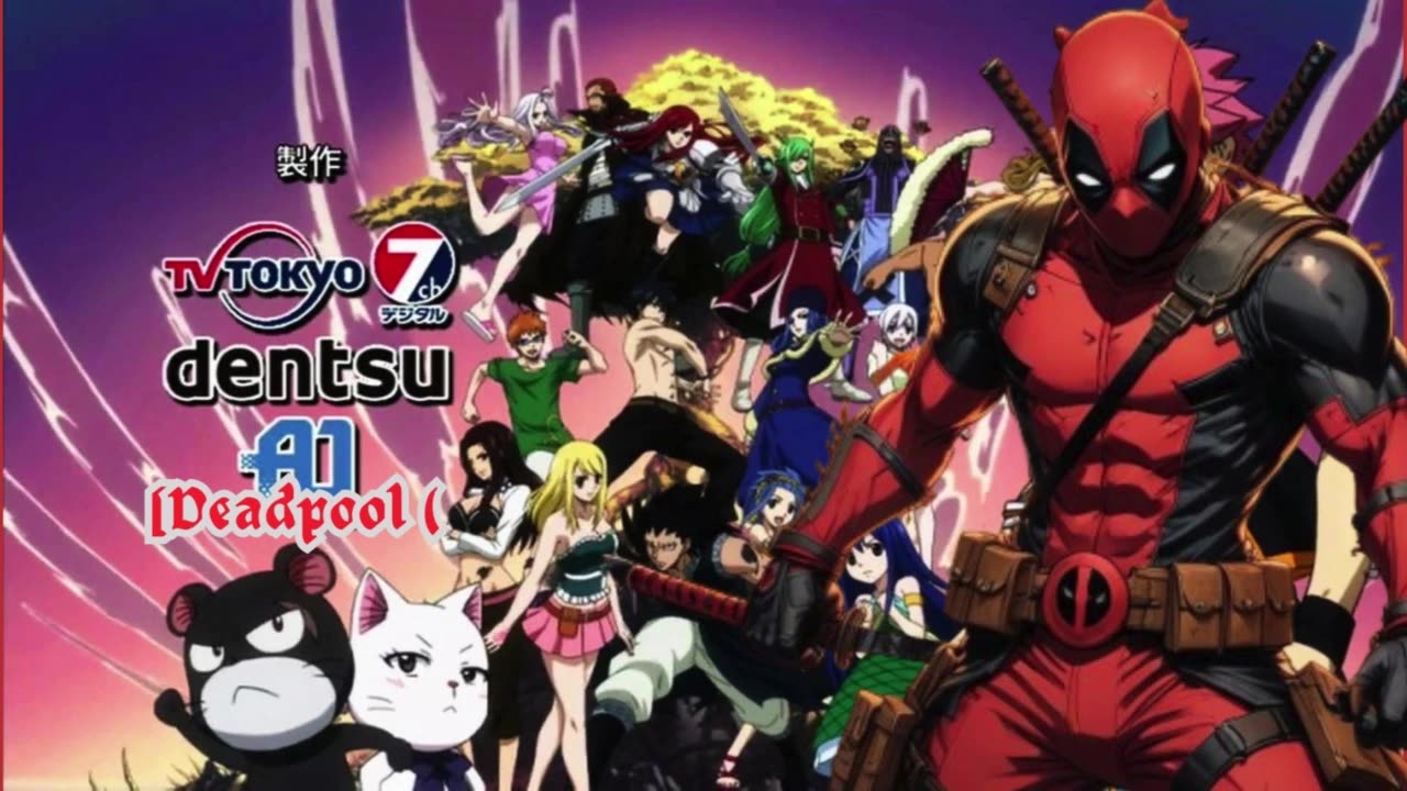 [Deadpool (Ryan Reynolds)sings/AI Cover] Fairy tail Opening 10 Milky Bunny - I Wish