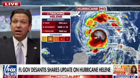 Florida Governor DeSantis shares update on hurricane Helene