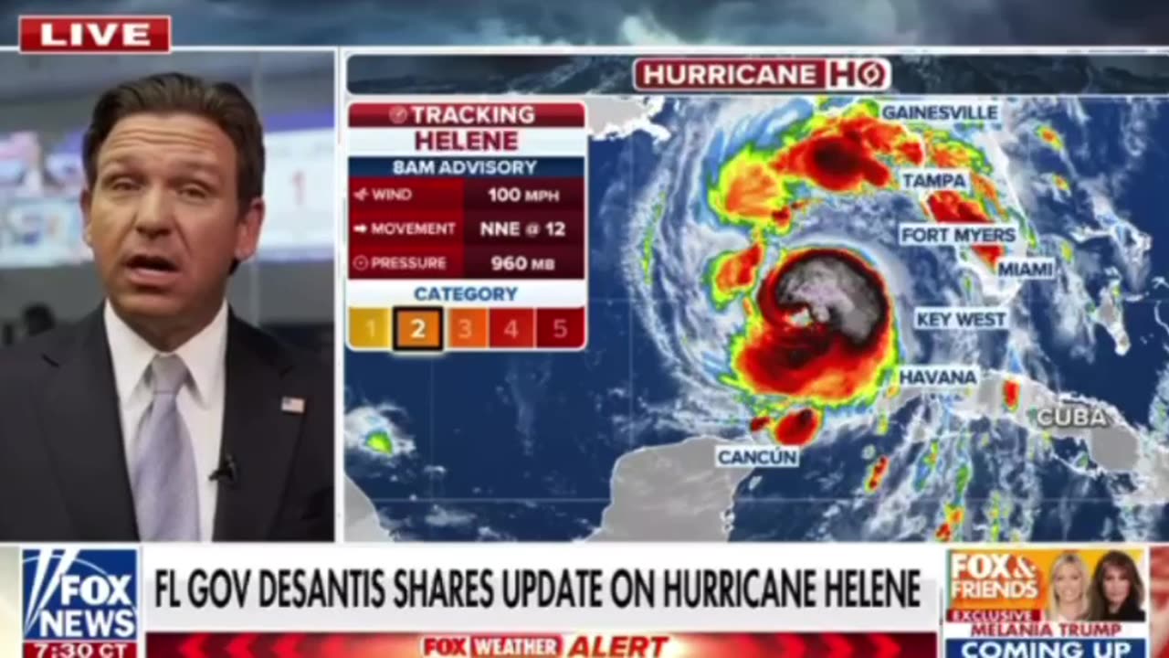 Florida Governor DeSantis shares update on hurricane Helene