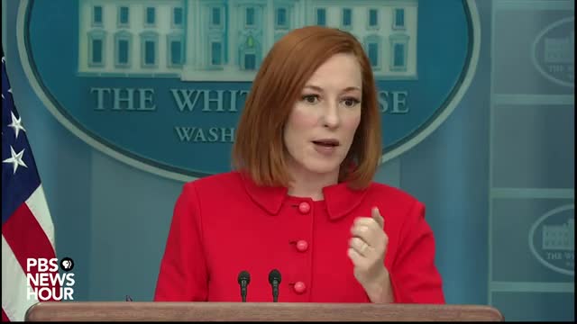 White House press secretary Jen Psaki holds news briefing