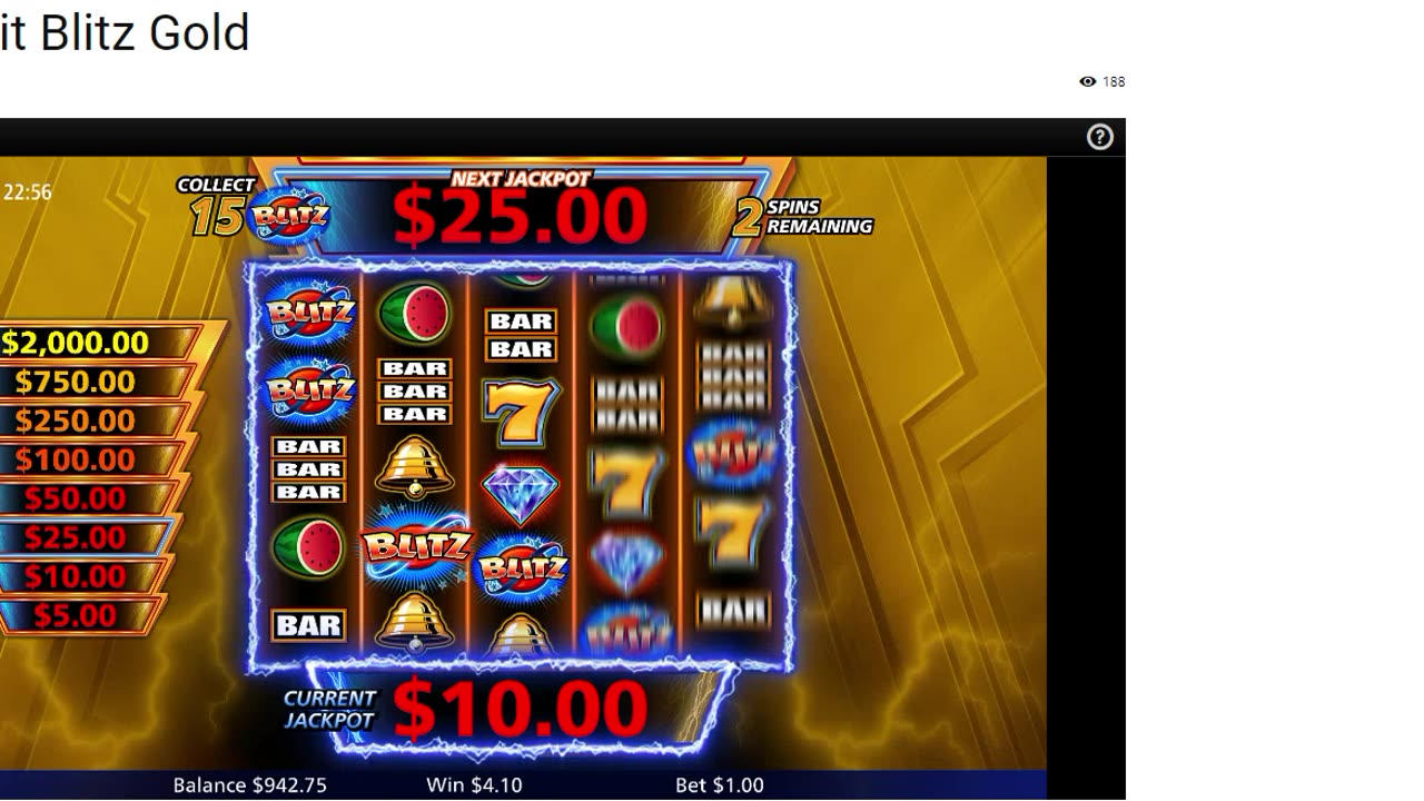 $ Bill Plays! WHO WANTS TO WATCH ME PLAY FREE SLOTS ON Quick Hit Blitz Gold [ 1 ] TESTING THE GAME!