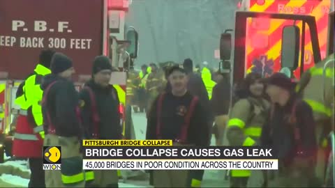 At least 10 injured after bridge collapses in Pittsburgh