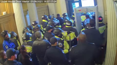 Surveillance video: More police brutality as J6 protesters attempted to leave the Capitol Bldg