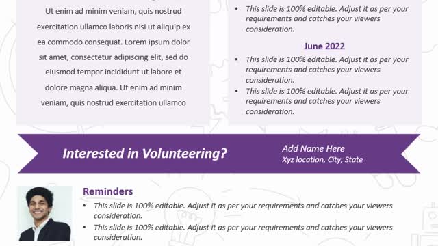 One Page School Newsletter PowerPoint Template