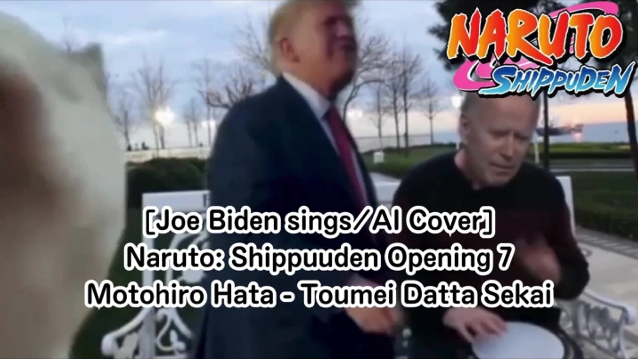 [Joe Biden sings/AI Cover] Naruto: Shippuden Opening 7 Motohiro Hata - Tomei datta Sekai