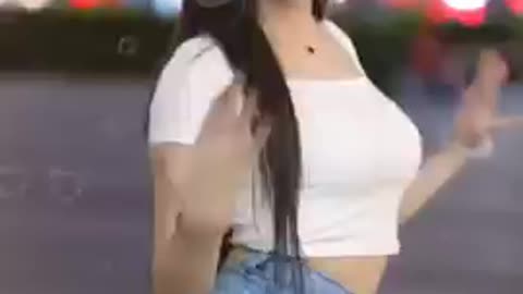 Dance cute lady