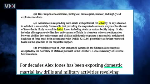 A DoD directive has expanded domestic military authority to include LETHAL force.