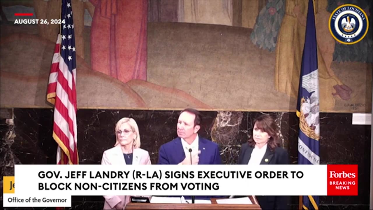 Louisiana Governor Signs Election Integrity Law To Block Non-Citizen Voting