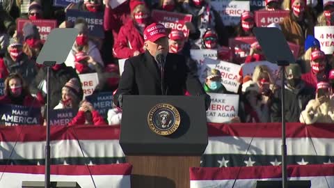 President Trump delivers remarks at a 'Make America Great Again Victory Rally' at Scranton, PA.