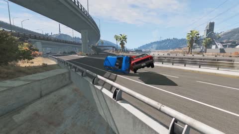 Realistic car crash into eachother beamng drive.