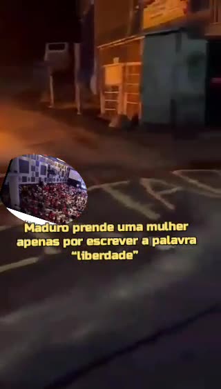 Maduro prende uma mulher apenas por escrever a palavra “liberdade”