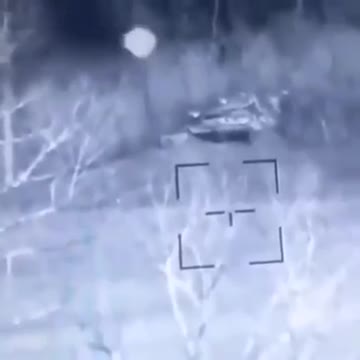 Destruction of a Russian tank in Ukraine