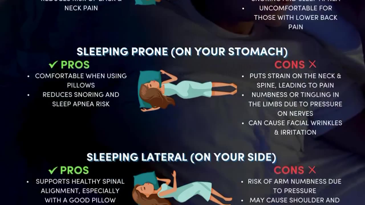 Pros & Cons of Common Sleep Positions