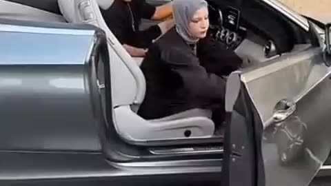 Most funny Video of a female driving car