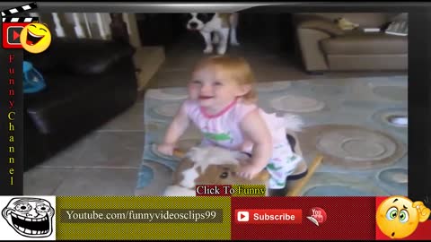 Cutest Funny Baby Videos Baby And Puppy So Adorable