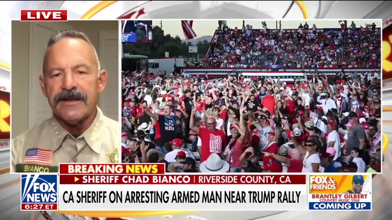 Fox News-Man arrested outside Trump's Coachella rally had multiple guns, passports