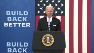 Biden: “We built a highway to the sky, to outer space.”