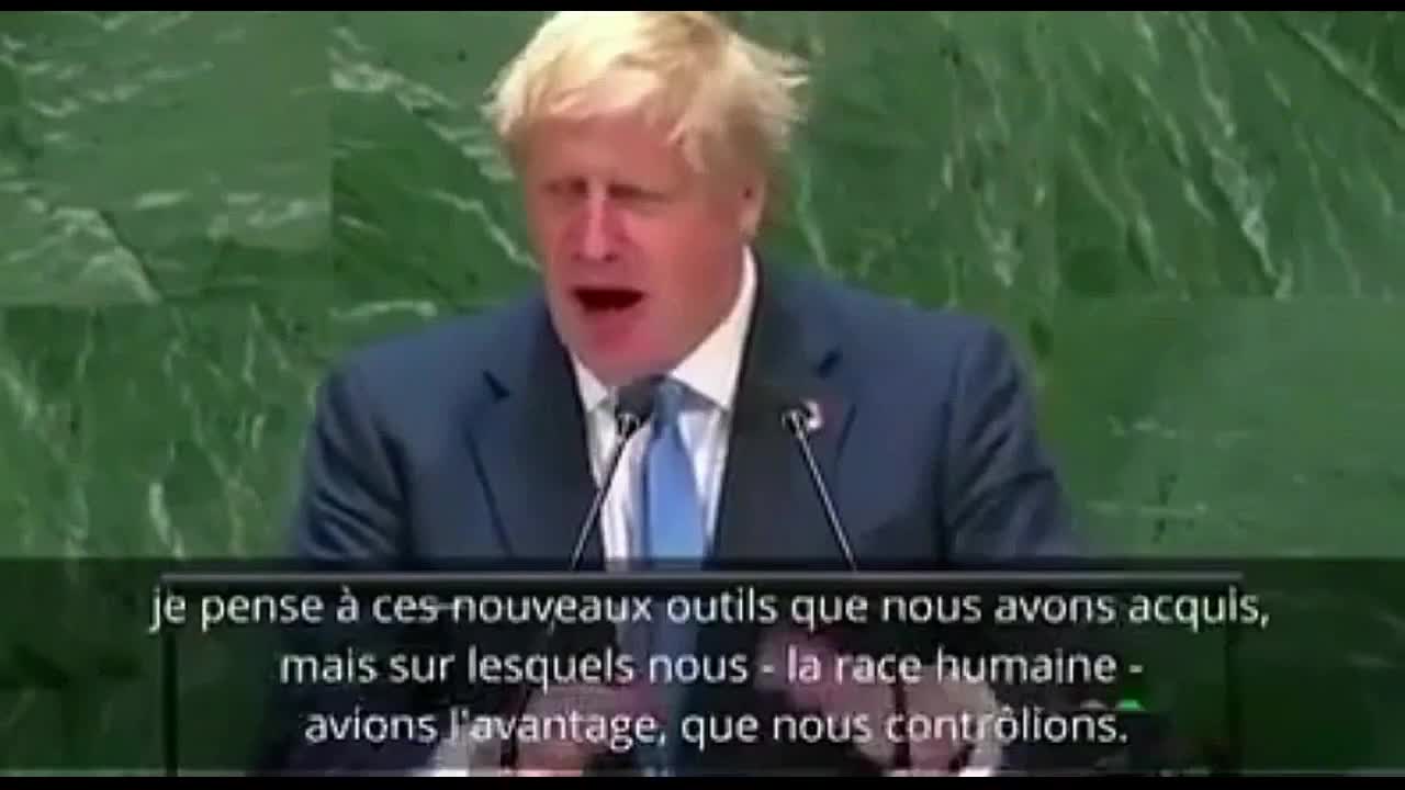 Boris Johnson Speak about the New World Order