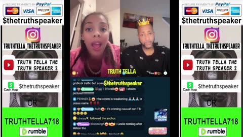 MEZZY TELLS TRINA B SHE WASNT ABLE TO EVACUATE SO SHE'S GONNA RIDE THE STORM OUT IN HER APT