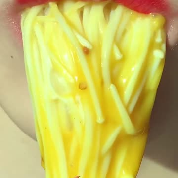 asmr ENOKI MUSHROOMS WITH SAUCE eating sounds