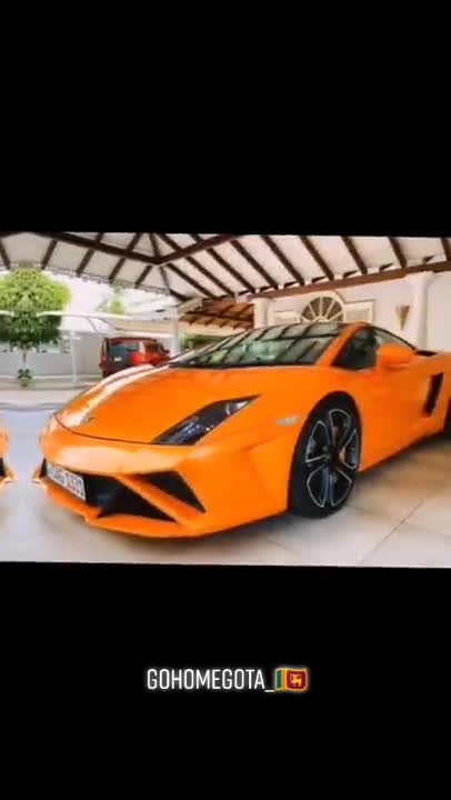 A burning luxury car depot